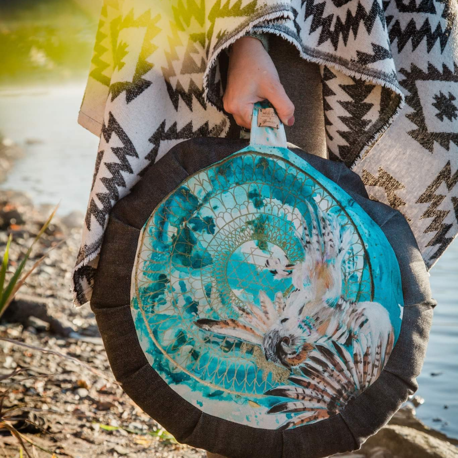 coussin de méditation Mantrart