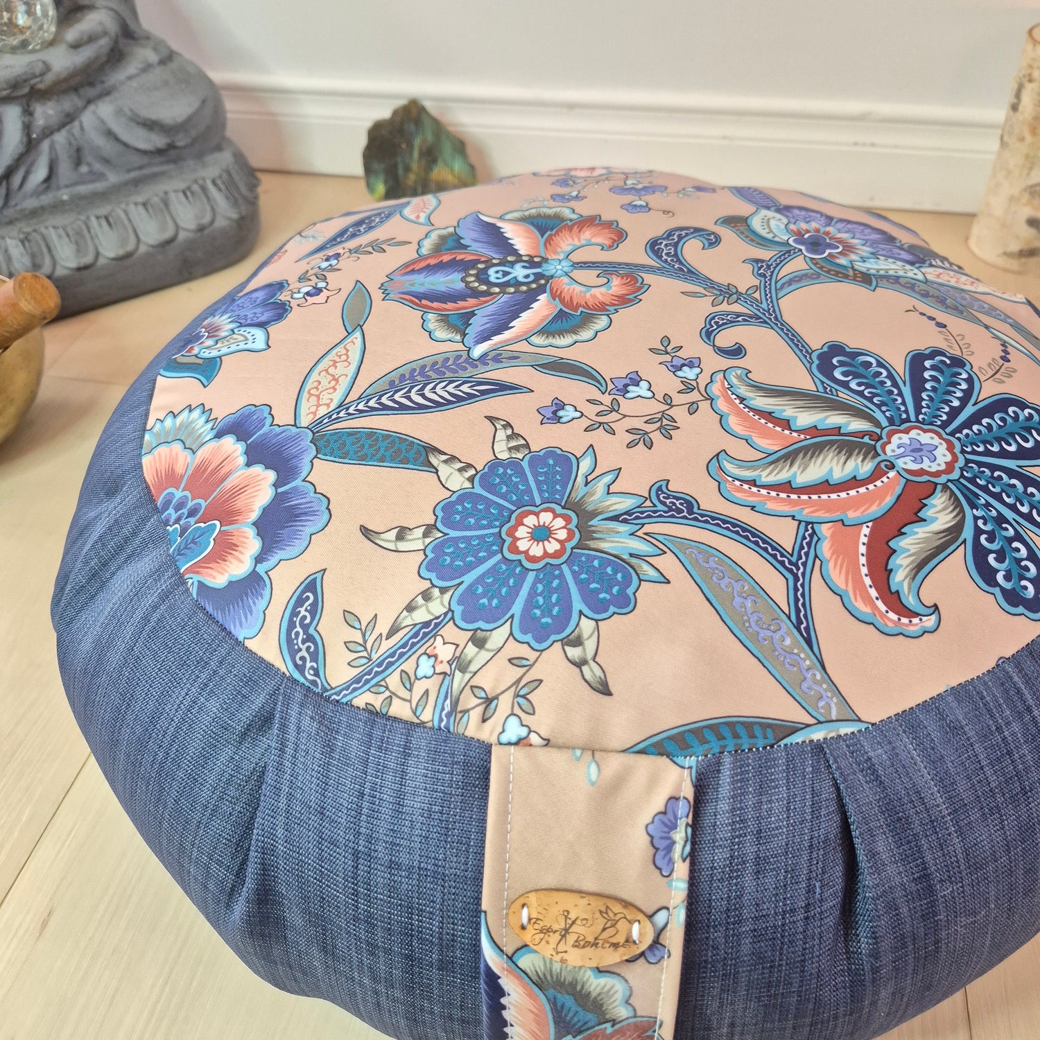 Coussin meditation en tissu recycler