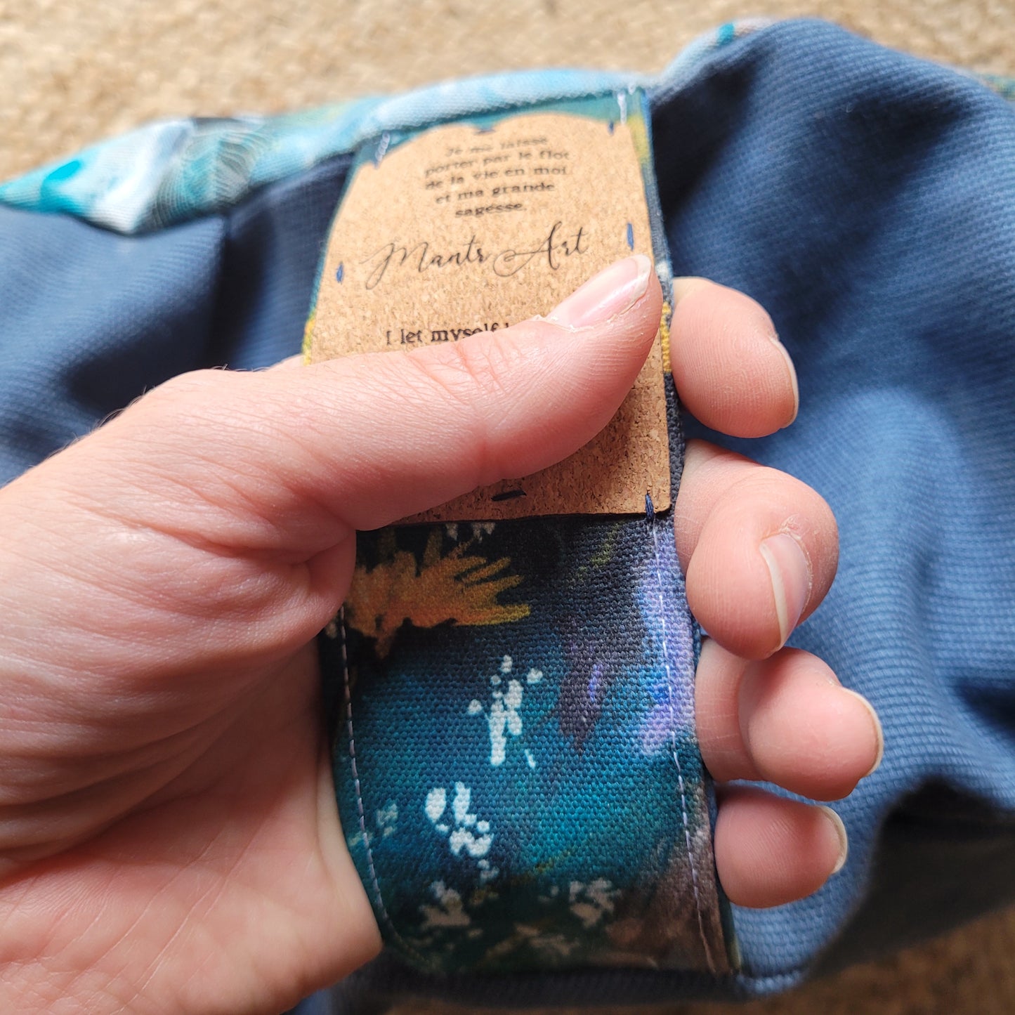 Coussin de méditation Baleine,  MantrArt