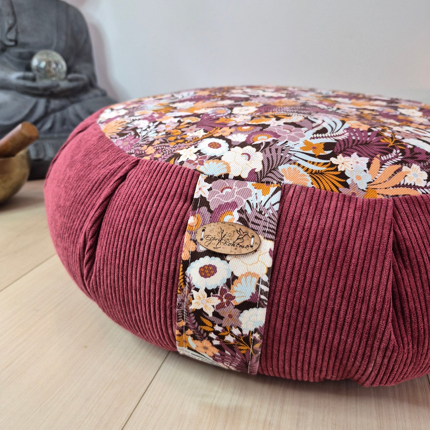 Zafu Éco-Friendly/Coussin de Méditation en Matériaux Recyclés