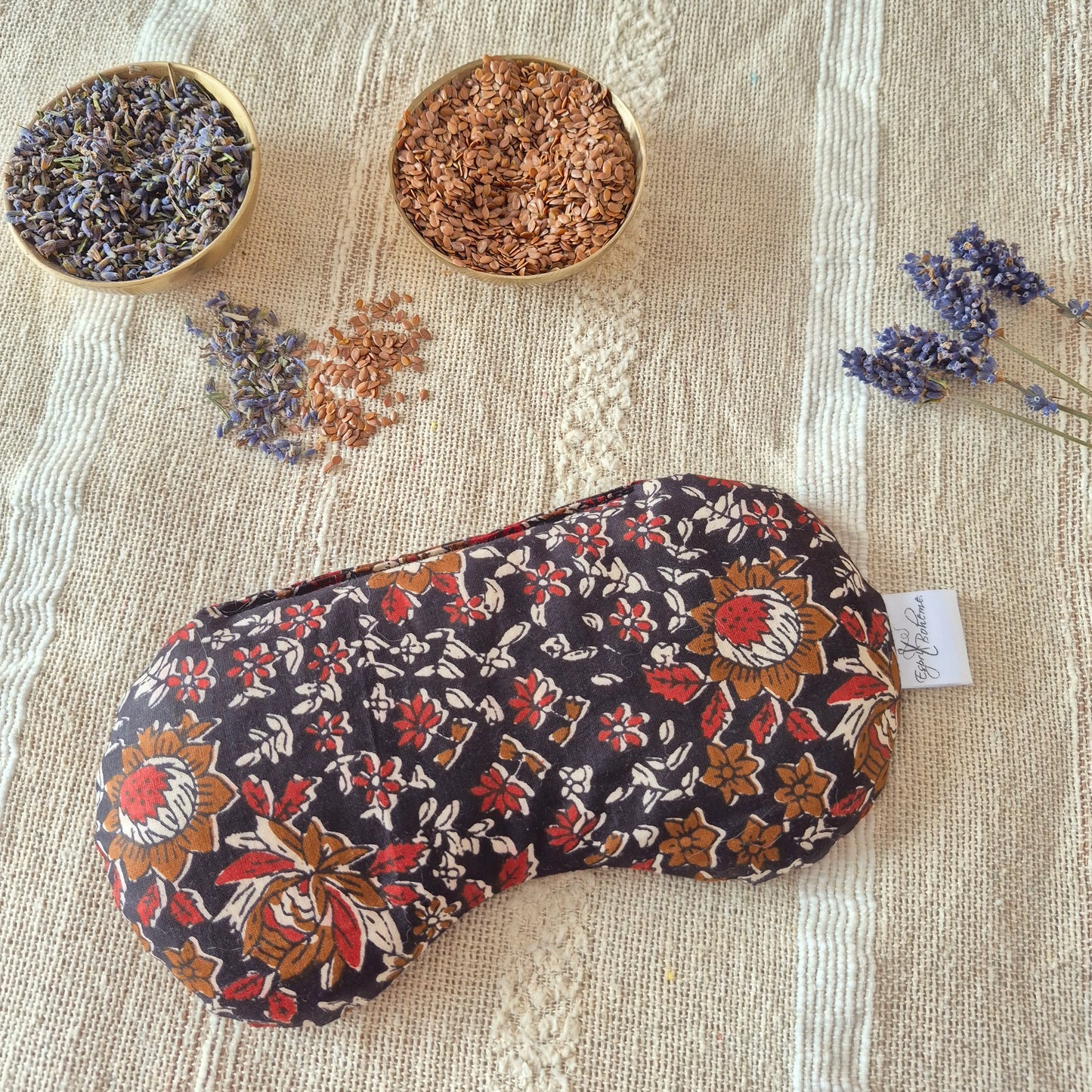 Repose yeux en lin Bio et lavande