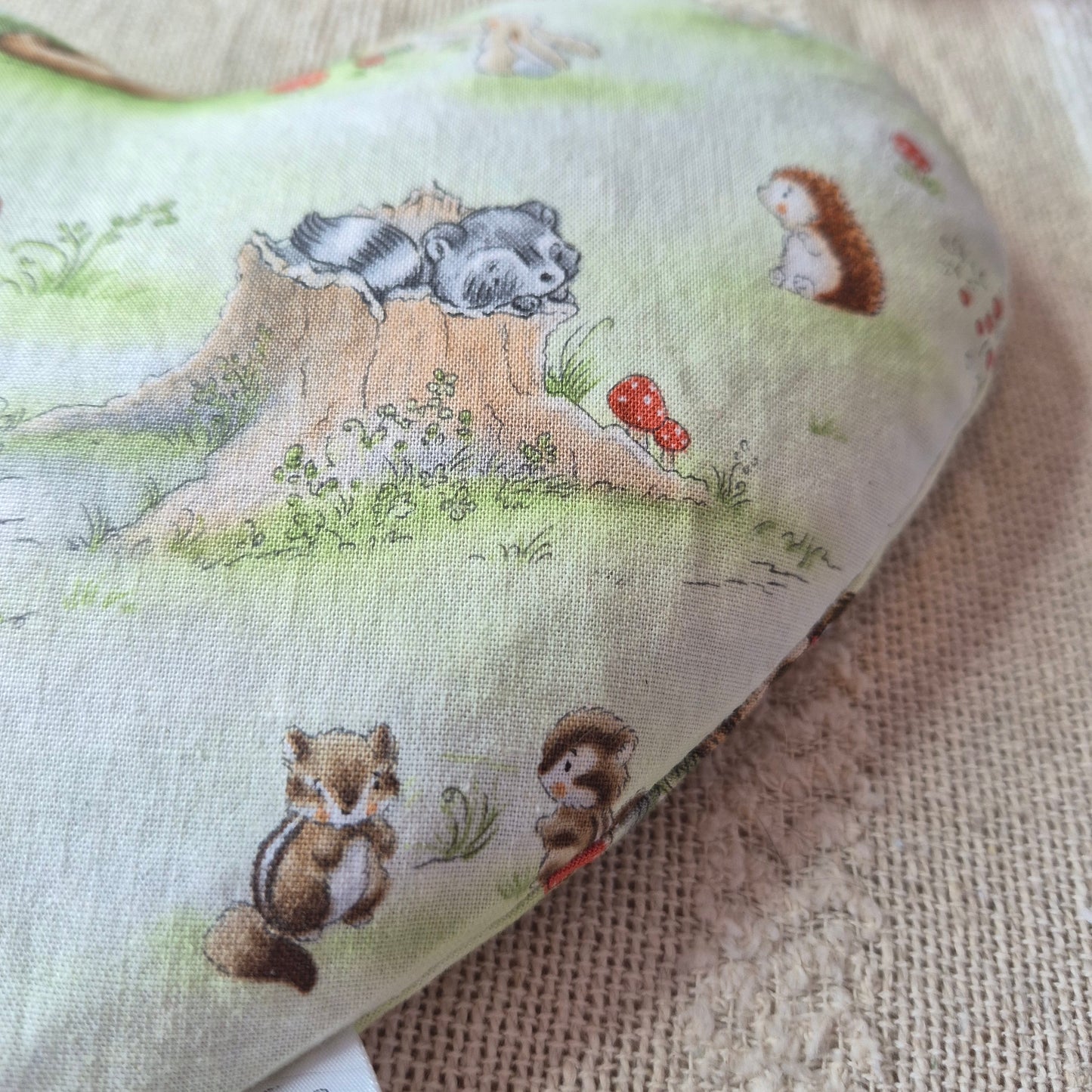 Sac chauffant enfant animaux de la forêt