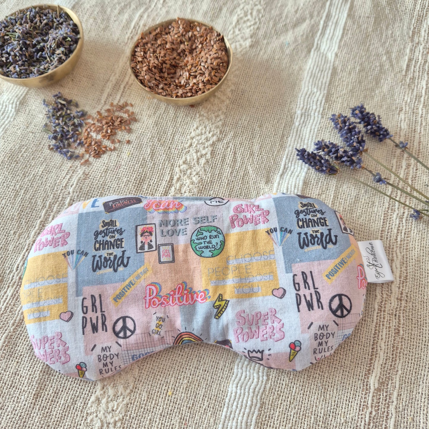 Repose yeux en lin Bio et lavande