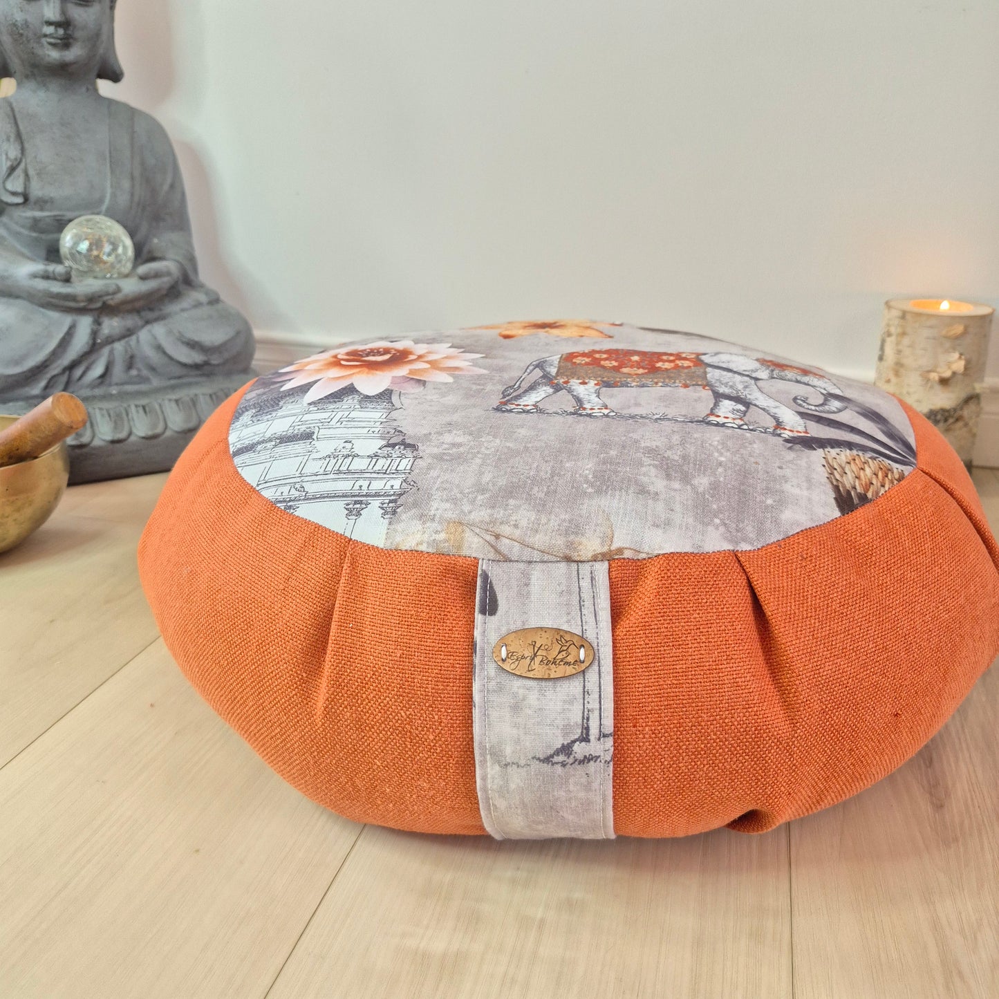 Coussin de méditation Éléphant
